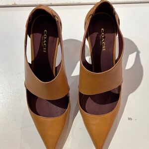 Coach Women's Brown Leather Heels